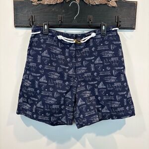 NWT Ralph Lauren Nautical Boat Rope Belt Shorts Size 14